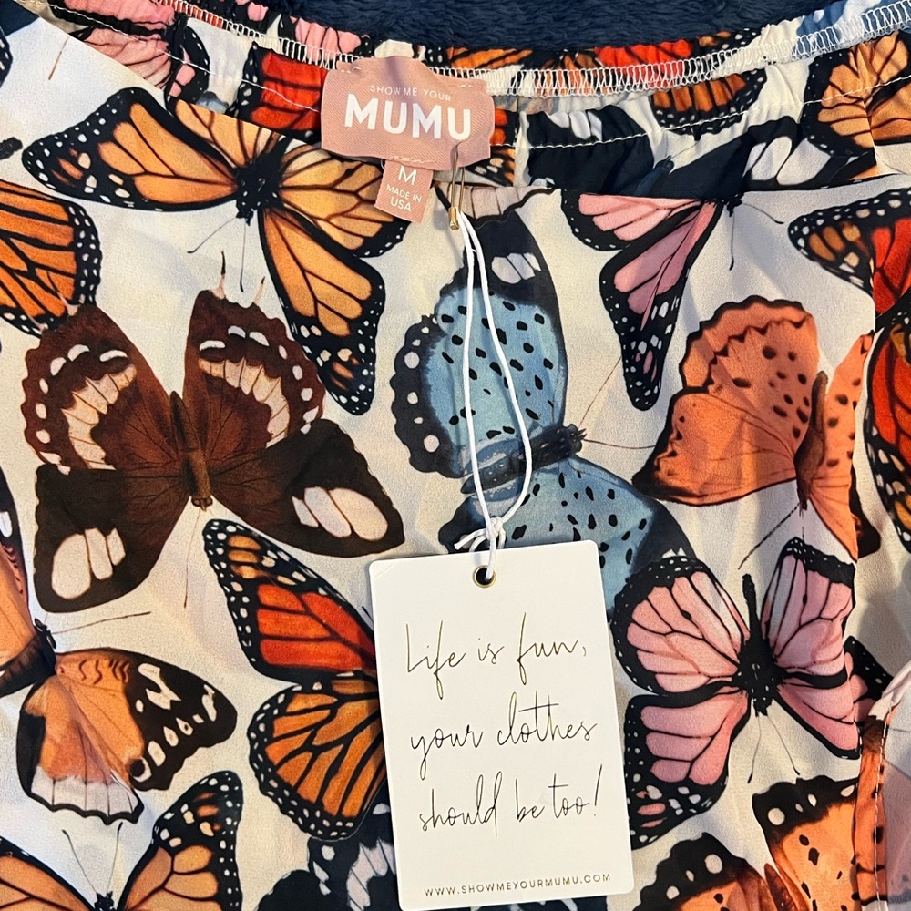 Show Me Your MuMu Baileys Butterfly Skort Medium NEW NWT skirt/shorts combo - Picture 9 of 13